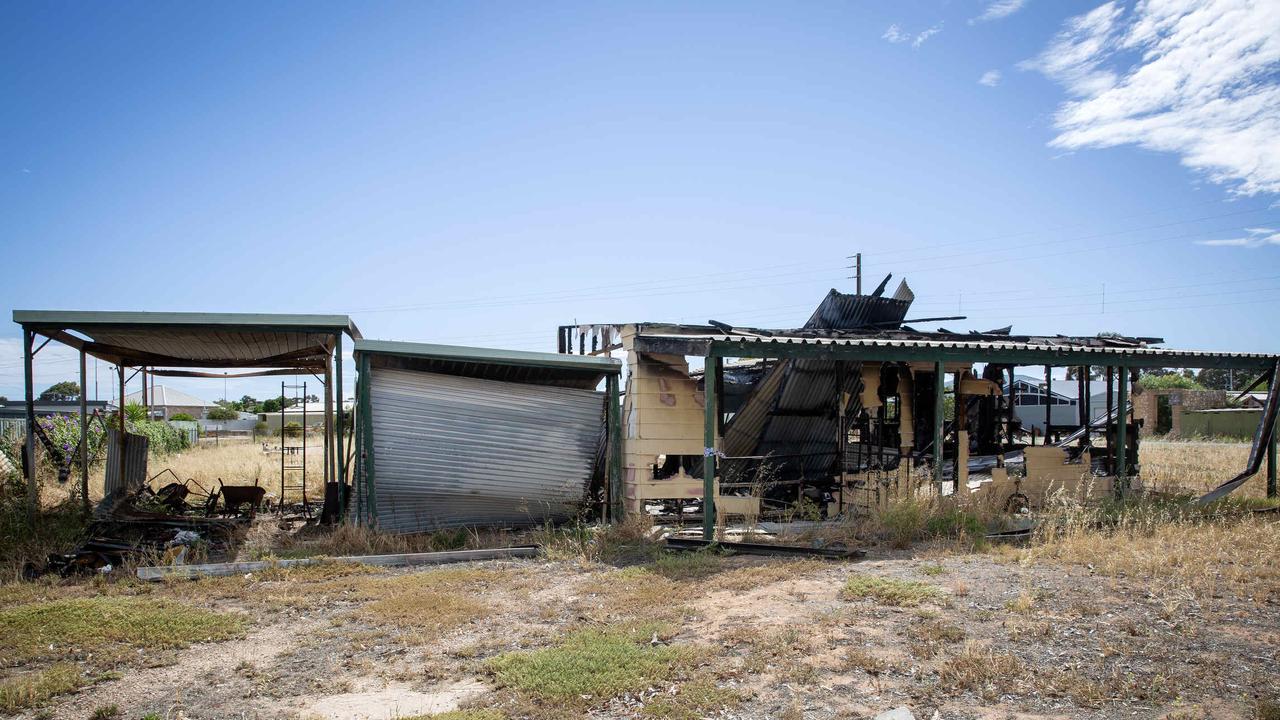 What remains of the Kiln Rd home. Picture: Emma Brasier