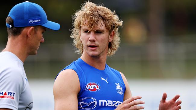 Jason Horne-Francis has been a standout at North Melbourne training. Picture: Mark Stewart