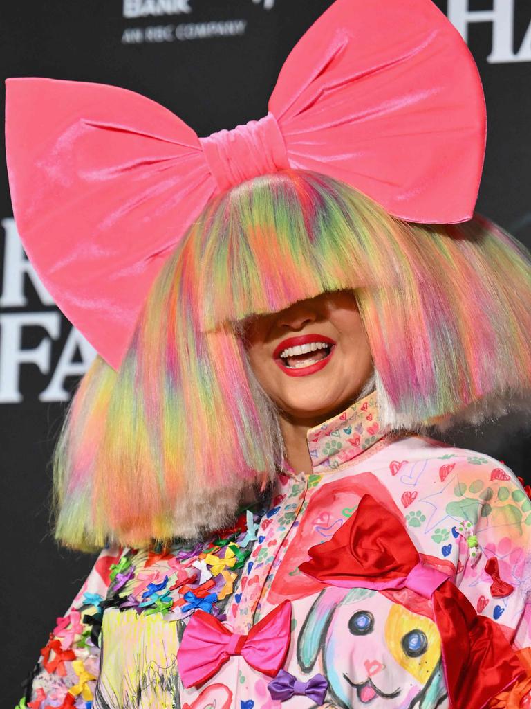 She’s known for her love of oversize wigs. Picture: Angela Weiss/AFP