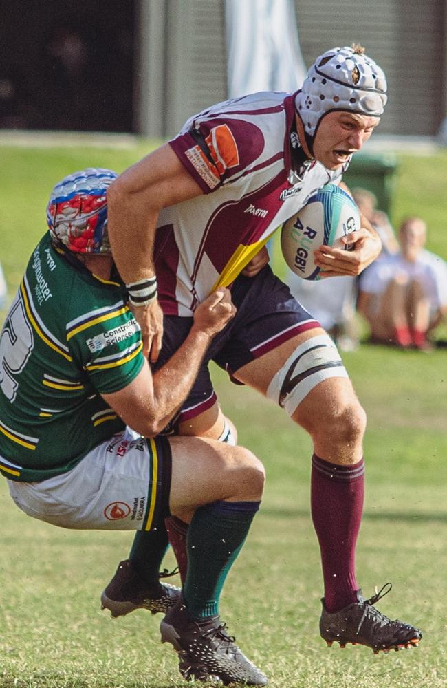 Noosa Dolphins rugby union player Will Clift has been praised for his leadership within the Sunshine Coast Stingrays team. Picture: Jack Riddiford