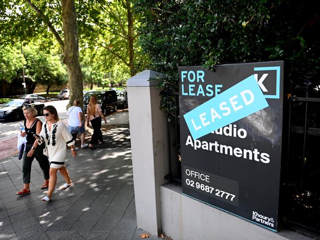 Rents have increased at an “eye-watering pace” over the past year. Picture: Jeremy Piper