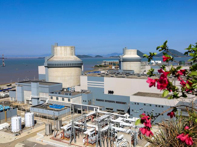 The Sanmen nuclear power plant in Zhejiang province, facing the East China Sea which uses a AP1000 pressurized water reactor (PWR) developed by Westinghouse Electric Company.