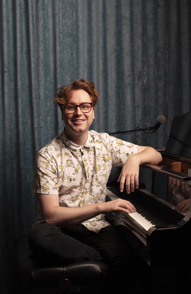 Bluey musical composer Joff Bush at the piano. Picture: Russell Shakespeare