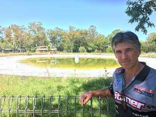 Lismore councillor Greg Bennett has kicked off a campaign to see the Lismore Lake Pool refurbished and reopened. Picture: Hamish Broome