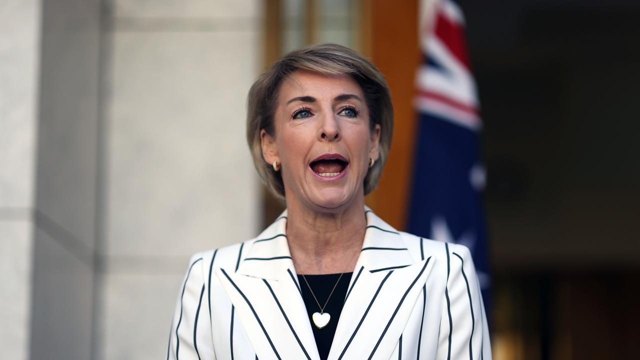 Attorney-General Senator Michaelia Cash says gay students will be protected should the religious discrimination bill pass. Picture: NCA NewsWire/Gary Ramage