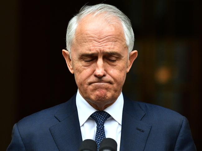 Prime Minister Malcolm Turnbull at a press conference at Parliament House in Canberra, Thursday, August 23, 2018. (AAP Image/Mick Tsikas) NO ARCHIVING