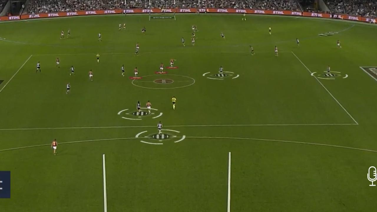 Behind the goals vision isn't flattering to some Collingwood players.