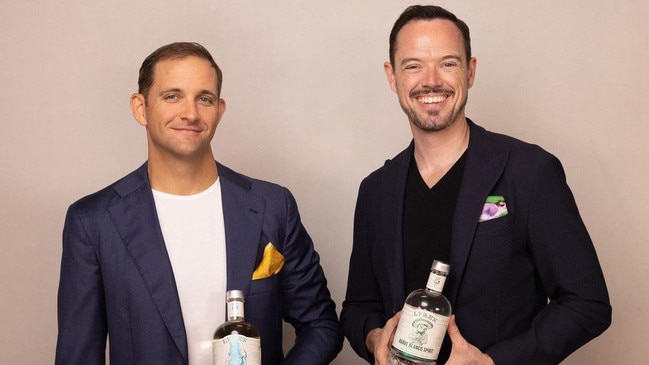 Lyre's co-founders Carl Hartman and Mark Livings started out in 2019 and now sell in more than 100 global markets. Picture: Supplied