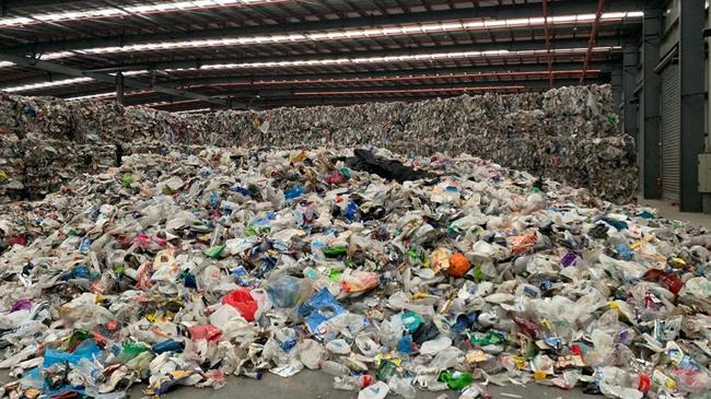 SKM Recycling is piled sky-high in Melbourne warehouses.