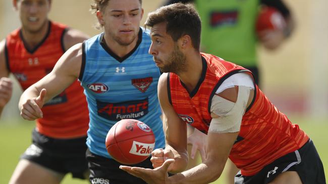 Kyle Langford was subbed off with hamstring tightness in Round 17. Picture: NCA NewsWire/Daniel Pockett