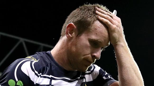 Michael Morgan left the field with concussion at WIN Stadium. Picture: Getty Images