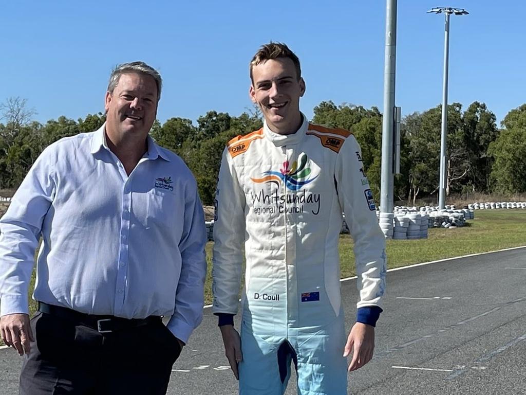 Whitsunday Mayor Andrew Willcox with Declan Coull. Picture: Contributed