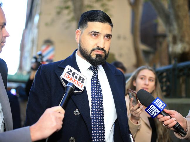 Sweid was charged with conspiracy to murder and unsuccessfully applied for bail in Parramatta Local Court, where he was represented by Mahmoud Abbas (pictured) and Evan James.