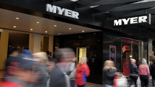 Myer will close its stores and stand down 10,000 staff.