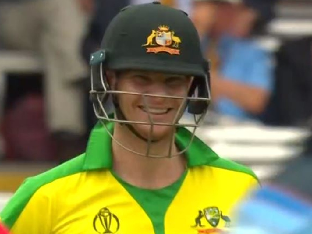 Steve Smith doesn't seem too worried by the booing.
