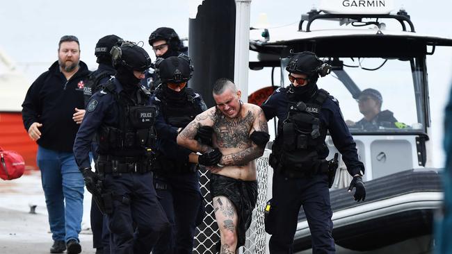 The Caboolture man was capsicum sprayed for his trouble. Picture: Patrick Woods