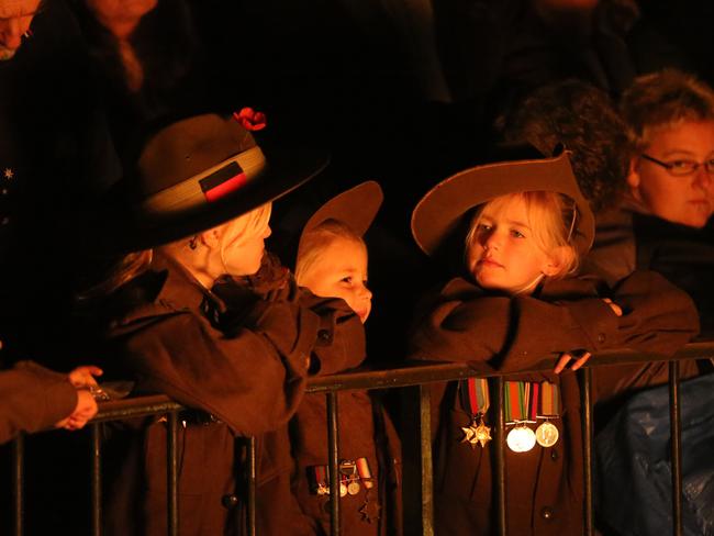 Next generation ... Children at the Shrine of Remembrance. Picture: Alex Coppel.