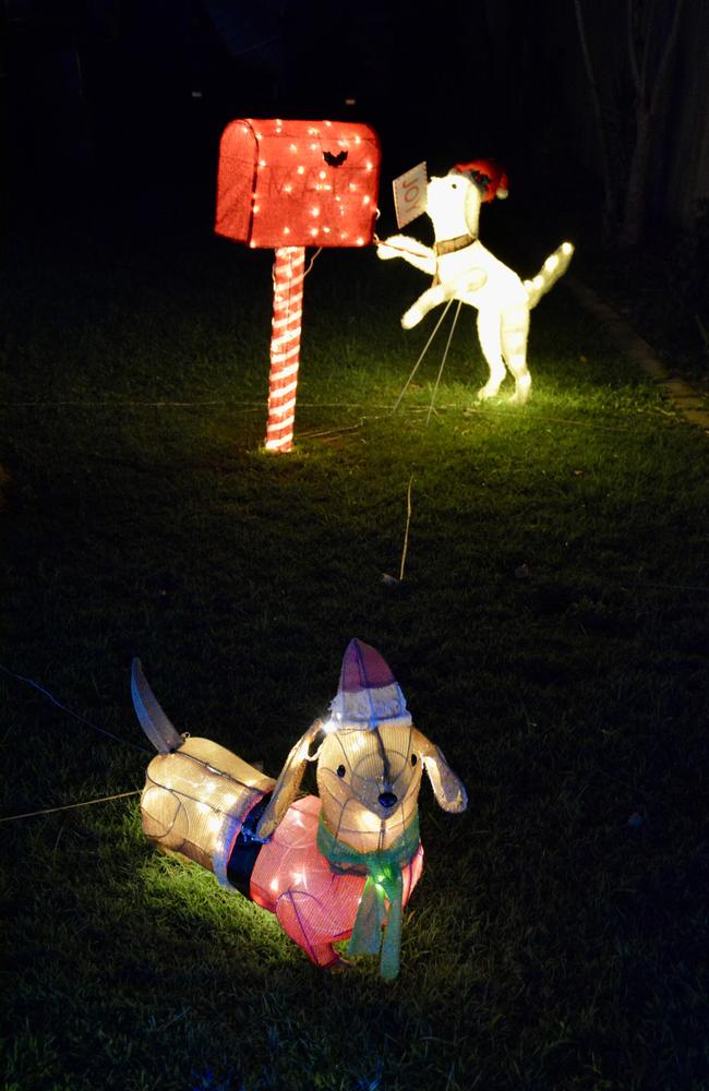 Christmas lights in Keith Hamilton St in West Mackay. Picture: Rae Wilson