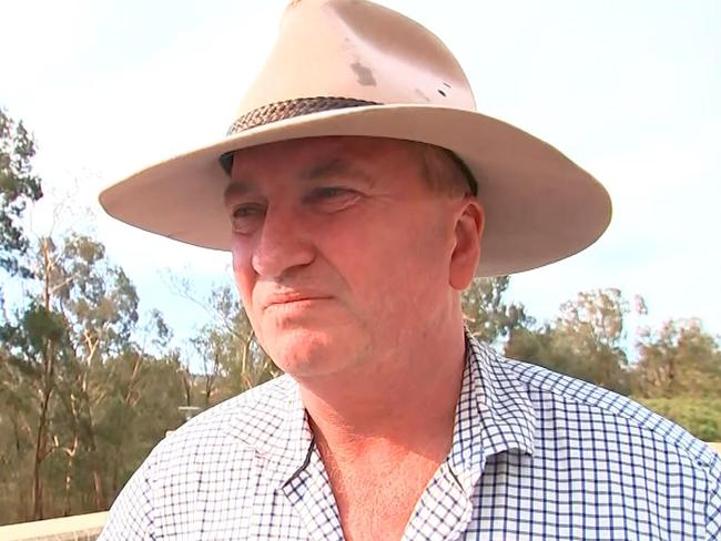 Barnaby Joyce on Monday. Picture: Sky News