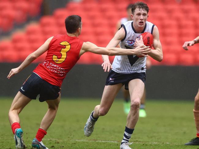 Willem Duursma in action for Vic Country during last year’s under-16 championships. Picture: Chris Hyde/AFL Photos