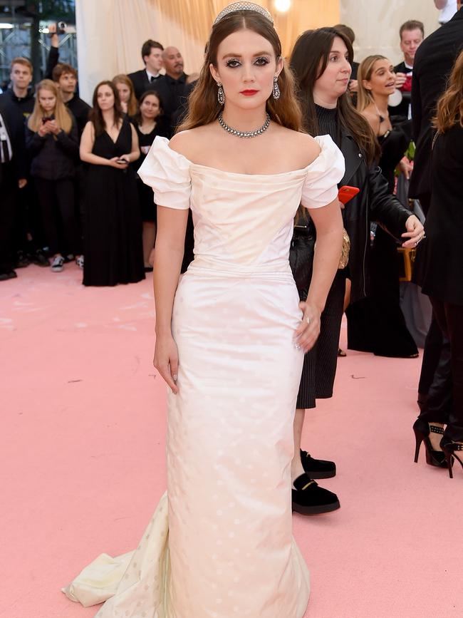 Billie Lourd will also star in Ticket To Paradise. Pictured at the 2019 Met Gala. Picture: Jamie McCarthy/Getty