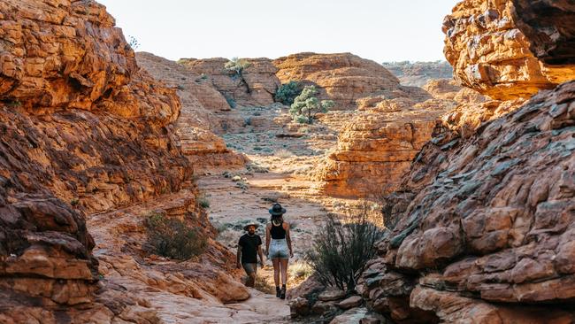 Watarrka National Park is one of Central Australia’s most visited tourism destinations. Picture: Tourism NT/Jess Caldwell & Luke Riddle