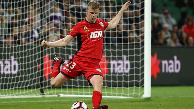 Jordan Elsey in action for Adelaide United. Picture: Paul Kane/Getty Images