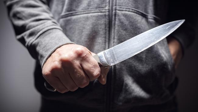A Shepparton man stabbed two others on a residential street during a neighbourhood dispute.