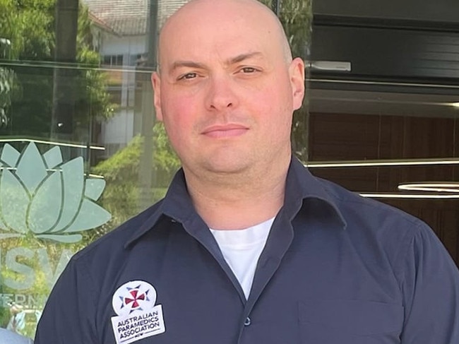 Brett Simpson, APA Delegate and Paramedic.