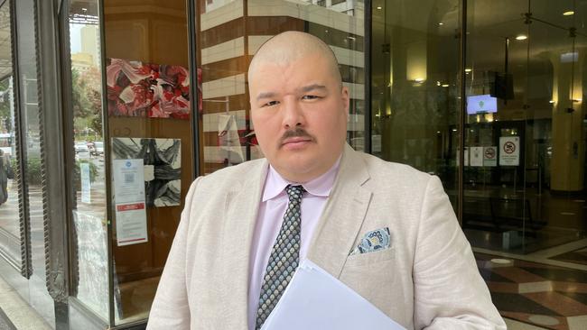 Simeon Boikov outside Downing Centre Local Court.