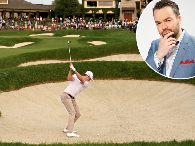 Brydon Coverdale and golf bunker