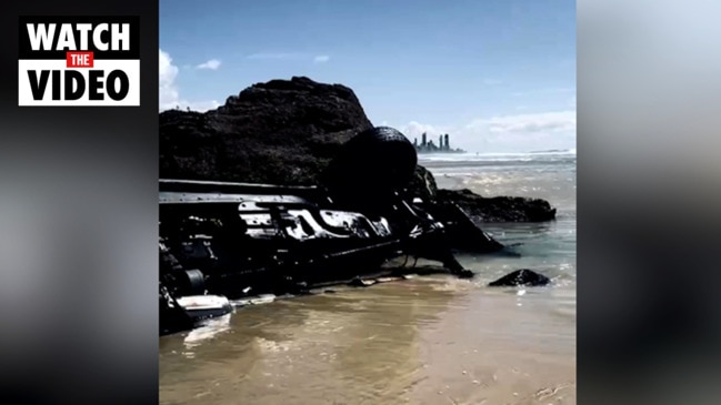 Abandoned ute to be removed from popular Gold Coast beach