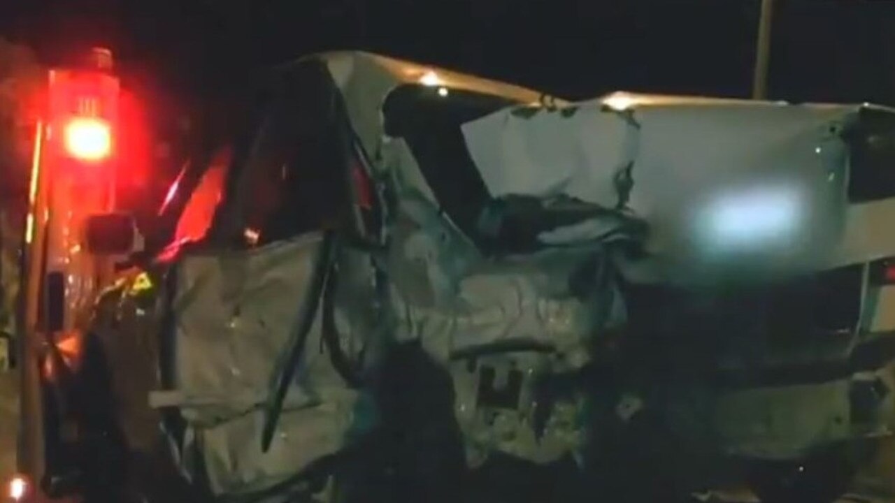 The aftermath of a horrific crash on the Gold Coast that claimed the lives of three people. Picture: the Today Show