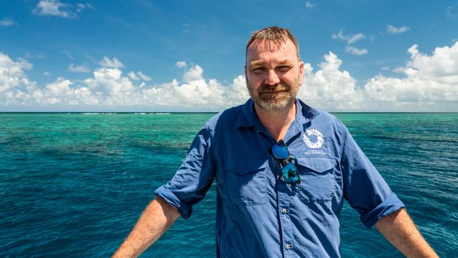 Citizens of the Great Barrier Reef CEO Andy Ridley on the Great Barrier Reef. Source: Brad Fisher / Ikater Photography