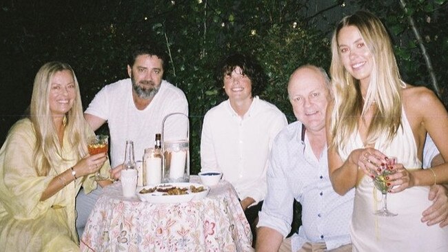 Nicky Brownless, Garry Lyon, Max Brownless, Billy Brownless and Lucy Brownless celebrating Lucy's birthday.