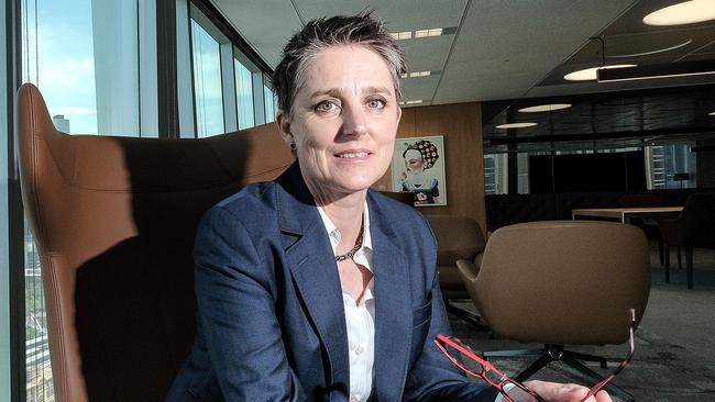 BHP Olympic Dam asset president Laura Tyler. Pic. The Australian / Luis Enrique Ascui