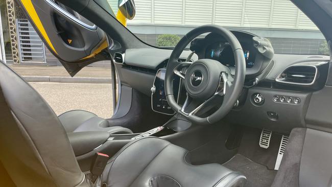 McLaren has resisted the trend for button covered steering wheels.