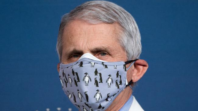 White House Chief Medical Adviser Anthony Fauci says he still won’t go to the movies. Picture: Saul Loeb/AFP