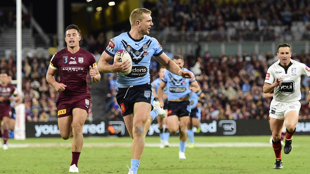 Tom Trbojevic starred for NSW in the State of Origin opener. Picture: Ian Hitchcock/Getty Images