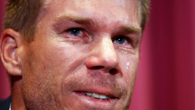 Warner faced the media following his return to Sydney at the end of last month