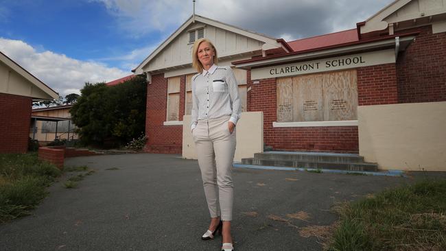 Anna McMahon and her husband Tony Ellis will soon be putting in a development application to develop a new residential neighbourhood on the site of the old Claremont Primary School.