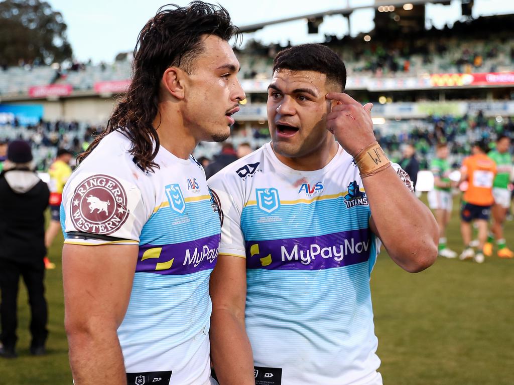 Gold Coast Titans vs Dolphins pre-game with Corey Thompson for Joseph  Pouniu, Liam Hampson charity