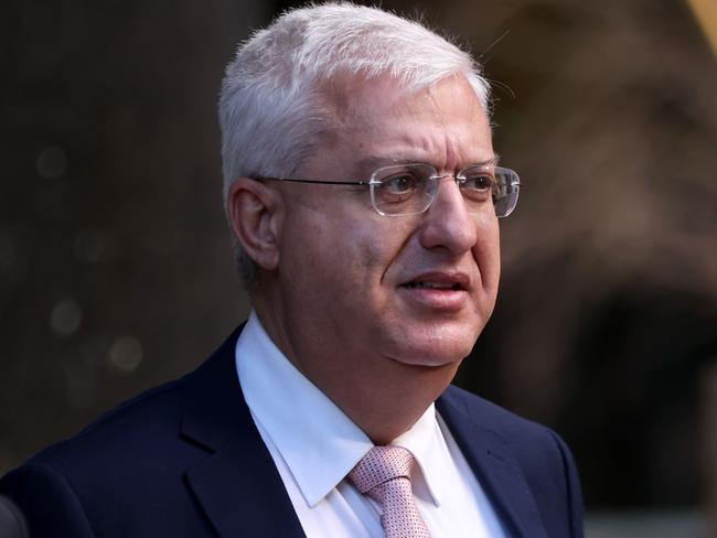 SYDNEY, AUSTRALIA - NewsWire Photos JUNE 17, 2022: Frank Zumbo pictured (right) leaving Downing Centre Courts in Sydney CBD.Picture: NCA NewsWire / Damian Shaw