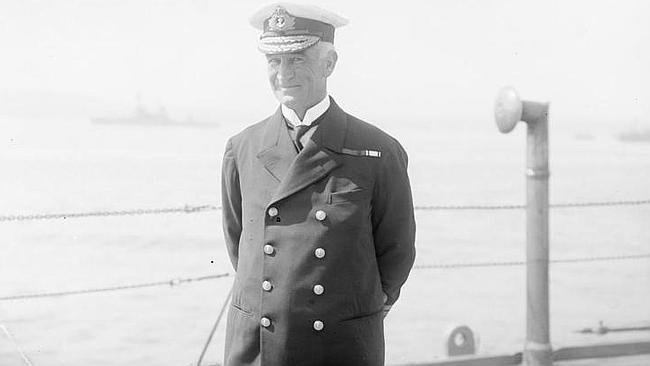 Mission creep ... Admiral John de Robeck ordered AE2 to sneak through the Dardanelles, then made the task so much harder by telling them to attack Turkish shipping at the same time. Source: Imperial War Museum