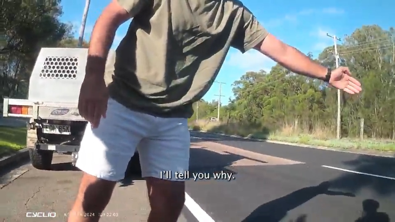 Video captures driver's road rage at cyclists