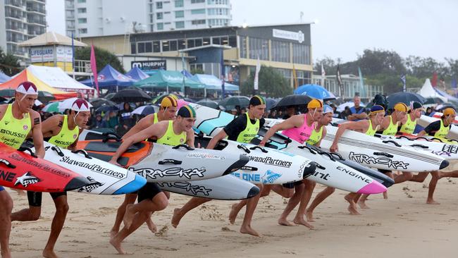 Action from the final day of the Aussies 2024 surf lifesaving championships. Picture: SLSA.