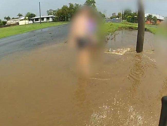 Police rushed to rescue a boy after he was swept through floodwaters and into a stormwater drain northwest of Cairns, after recent wet weather caused flash flooding. Picture: Supplied.