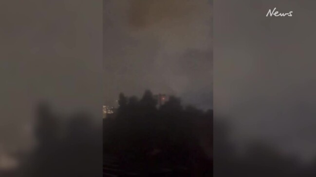 Wild video of transformer explosion in Melbourne's west