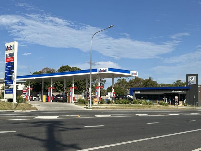 The Mobil service station in Gracemere on Lawrie Street.