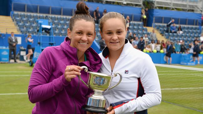 Casey Dellacqua and Ashleigh Barty shared a close bond. Picture: Getty